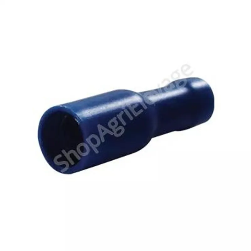 Cosse ronde femelle bleu 5 mm  : éclairage  pour tracteur