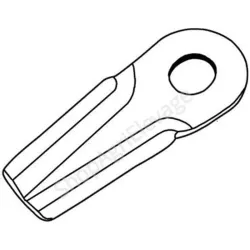 Couteaux bombé 50x4x132 mm trou 20mm adaptable JF-STOHL - Fenaison