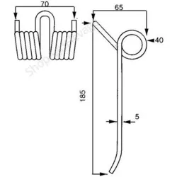 Dent pick up adaptable pour HESSTON pour les équipements et matériels de fenaison