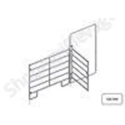 Barriere pour bovins : facade de parc panel l.3m