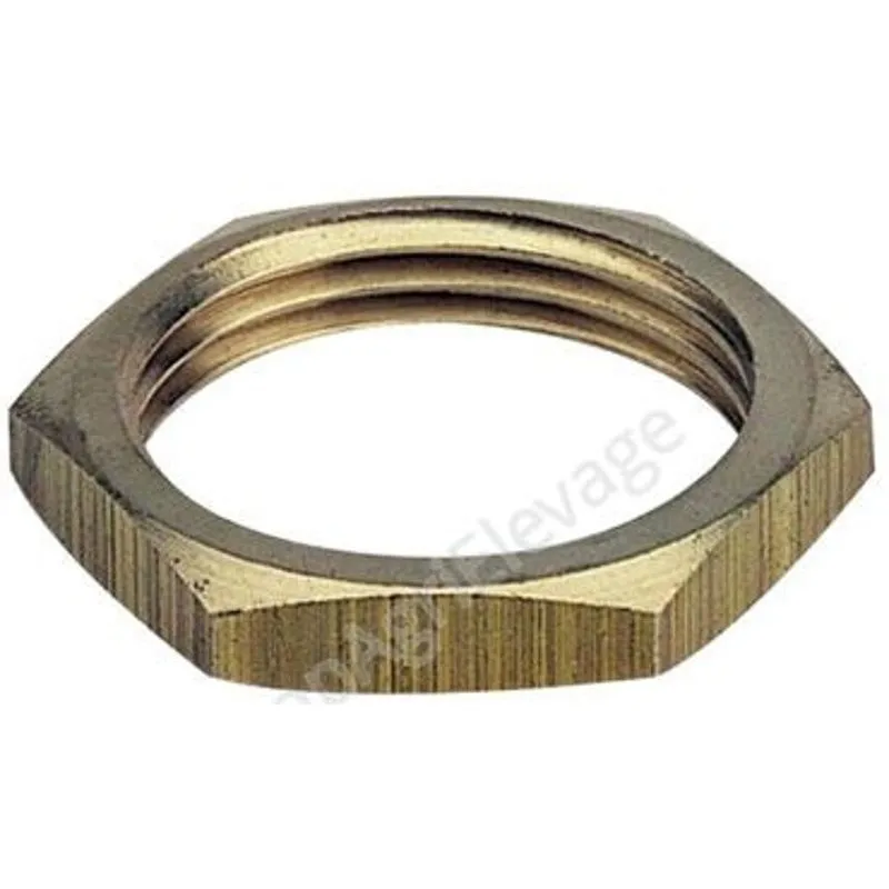 contre-écrou laiton 6 pans 1/2"