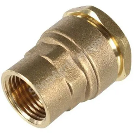 Raccord femelle laiton 1/2" - tuyau 20mm
