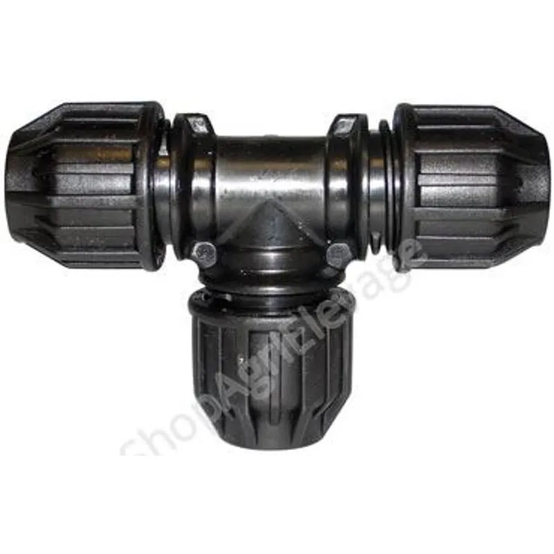 TE EGAL 90° POLYPROPYLENE A COMPRESSION POUR TUBE PE 32 MM
