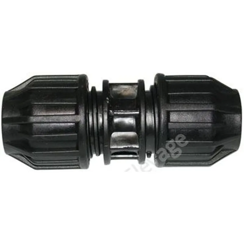 MANCHON POLYPROPYLENE A COMPRESSION POUR TUBE PE 20 MM