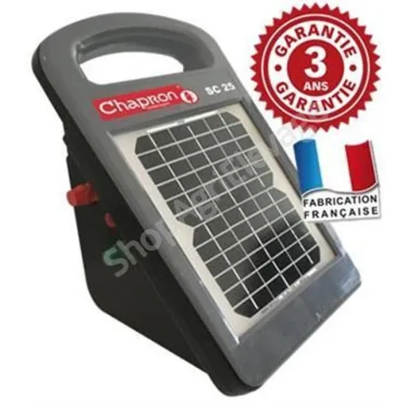 Electrificateur solaire compact avec accu intégré - CHAPRON LEMENAGER