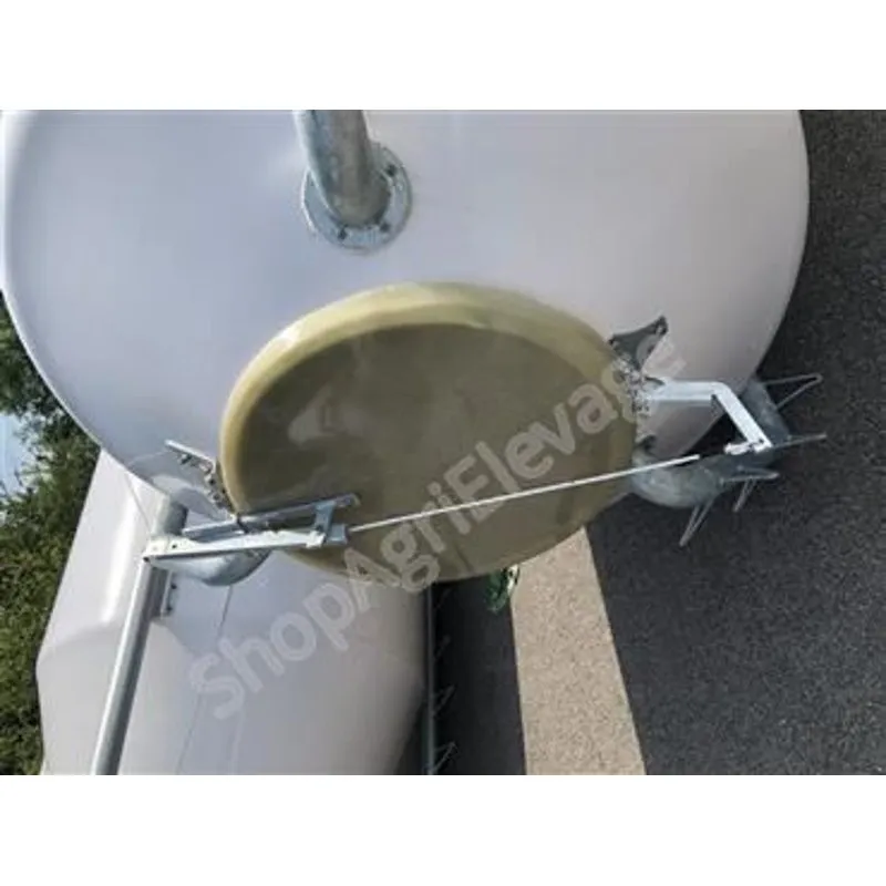 Ouverture depuis le sol AVEC sécurité anti vent (sans couvercle)