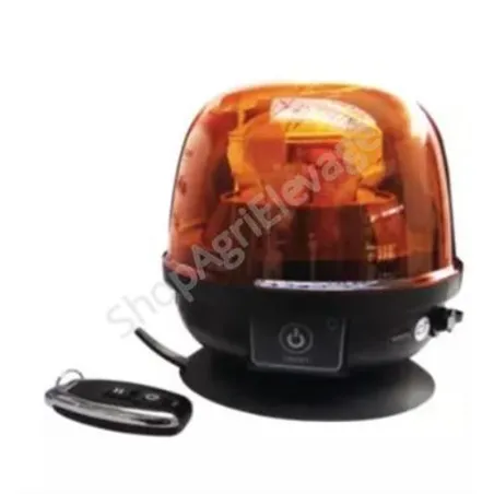 Gyrophare magnétique LED sans fils rechargeable - Signalisation auto - tracteur