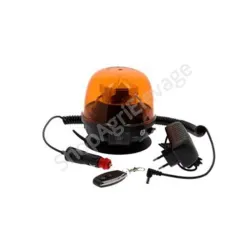 Gyrophare magnétique LED sans fils rechargeable - Signalisation auto - tracteur