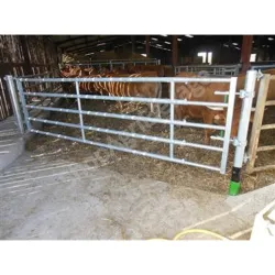 Barriere pour bovins : avant de porte rallongee autolock ex5 l.2.54m