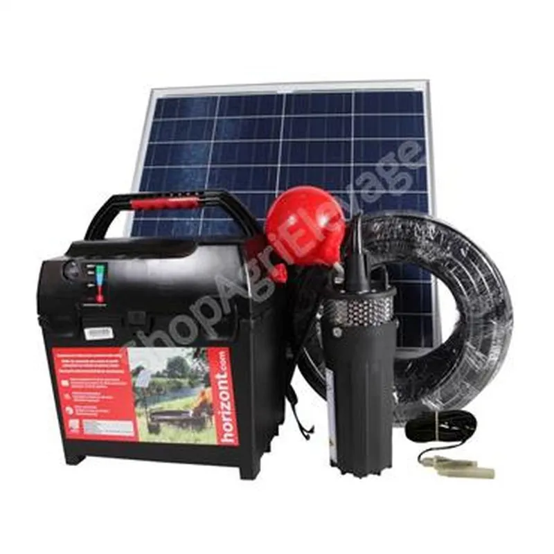 Kit complet de pompe de prairie avec panneau solaire 60W - Abreuvement
