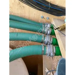 Raccord pompier diam 100 avec douille annelé pour tuyau souple diam 102