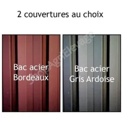 Extension abri de prairie simple pente l.4m x P.3m - Equitation
