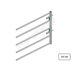 Barriere pour bovins : avant d’herbage autolock l.1.52m