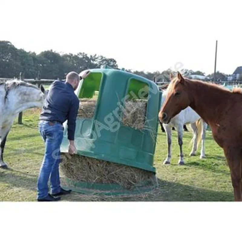 Cloche à foin MEDIUM avec fond pour chevaux et bovins La Gée