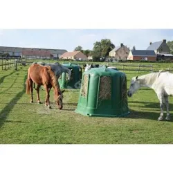 Cloche à foin MEDIUM avec fond pour chevaux et bovins La Gée