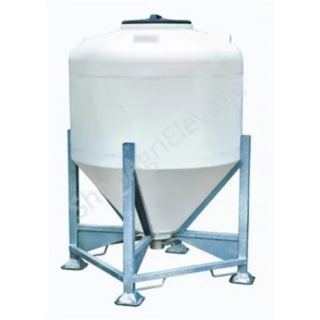 Silo à aliment monobloc 1000L sur chassis - LA GEE - Stockage