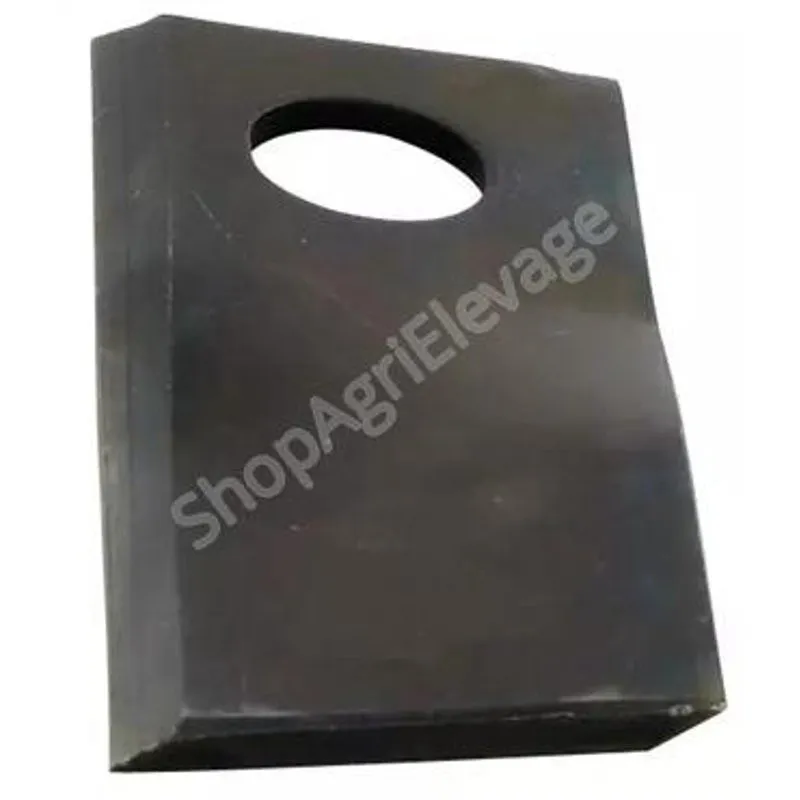 Couteau vrillé 126x48x4mm trou 20x23mm - Pièce fenaison adaptable Tarrup