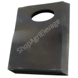 Couteau vrillé 126x48x4mm trou 20x23mm - Pièce fenaison adaptable Tarrup