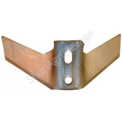Aileron monobloc 280x6mm pour dent carre pour les matériels de travail du sol