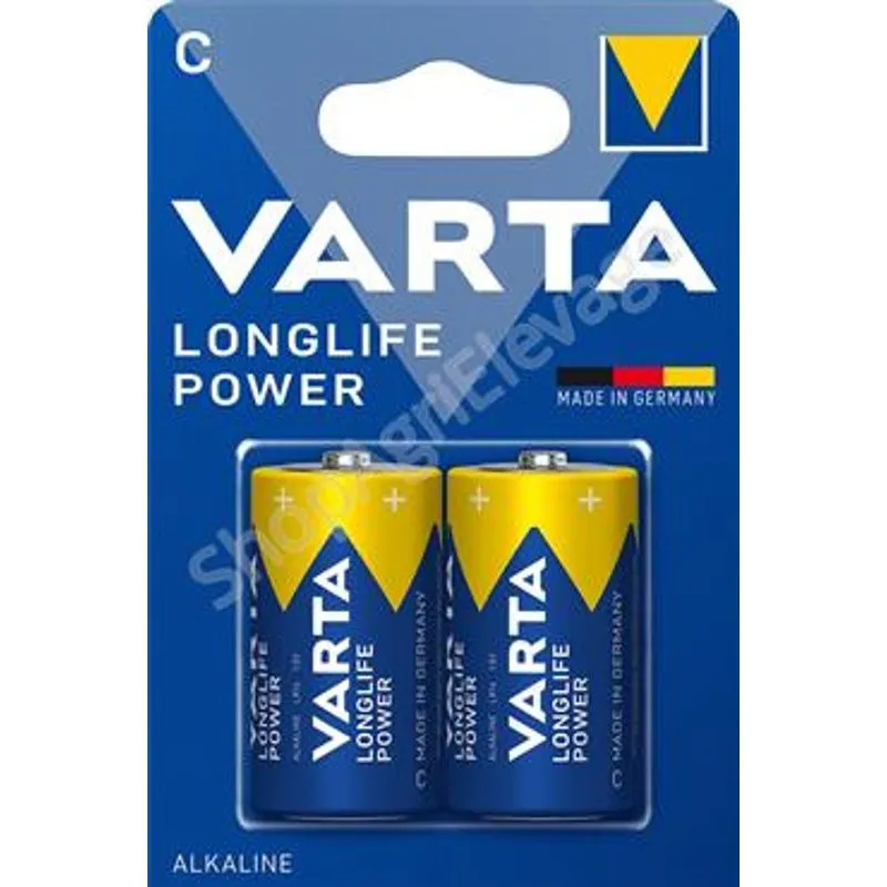 Lot de 2 piles alcaline C / LR14 1,5V - VARTA