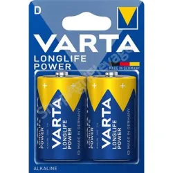 Lot de 2 piles alcaline D / LR20 1,5V - VARTA
