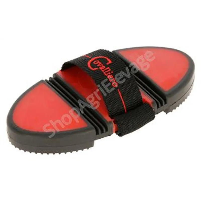 L'étrille flex3 Covalliero de couleur rouge vu du dessus.