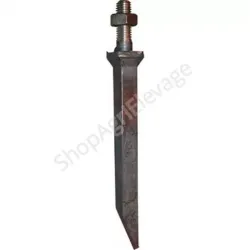 Dent de herse fixe collet carre 16x180x45x14mm pour les matériels de travail du sol