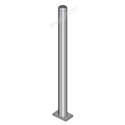 Poteau sur platine d.76mm l.1.10m nu ou complet - Tubulaire Ovin / Caprin
