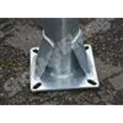 POTEAU TREFLE NU SUR PLATINE