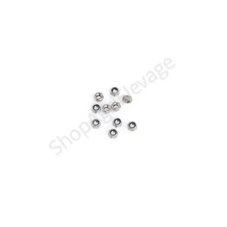 Écrous frein Inox Ø 5 mm (par sachet de 10)