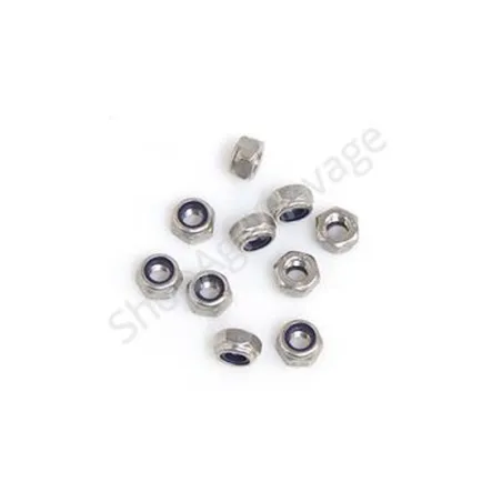 Sachet de 10 écrous frein inox M10