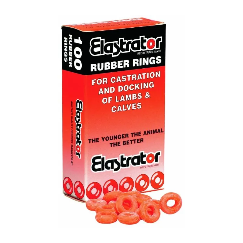 Anneaux de gomme Elastrator