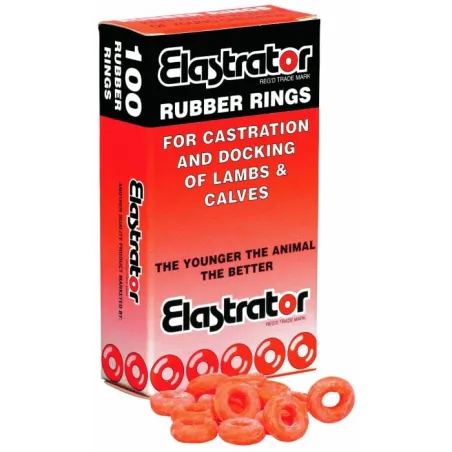 Anneaux de gomme Elastrator