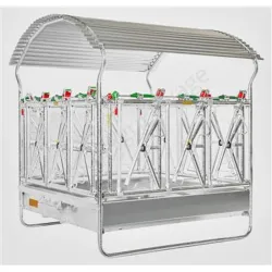 Ratelier pour bovins : ratelier jourdain 4 faces type safety iv