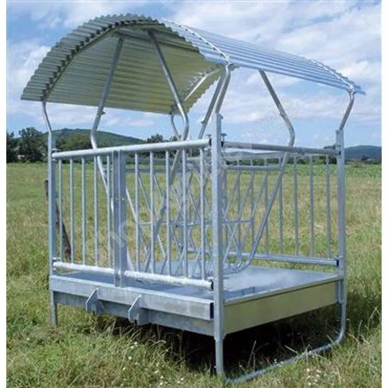 Râtelier auto-serrant 2 × 1,80 m pour élevage | MSE
