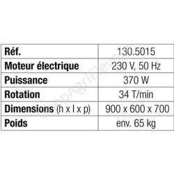 Brosse à veaux ou ovins/caprins EASYCLEANER MINI, 230V, 50Hz - Soins
