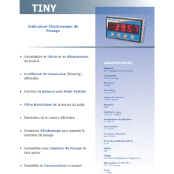Affichage de pesage simple pour jauge de pesage MSE