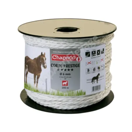 CORDE PRESTIGE Ø 6 mm BLANC 200 M   - Cloture
