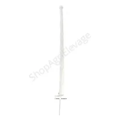 Piquet plastique 1,05 M Blanc    7 iso avec système blocfil  - Gibier