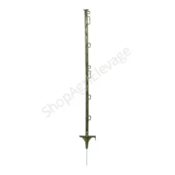 Piquet plastique standard 1,60 M Vert 8 fils - Cloture