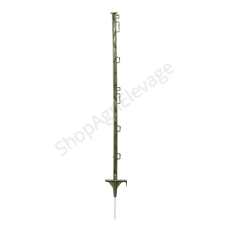 Piquet plastique standard 1,60 M Vert 8 fils - Cloture
