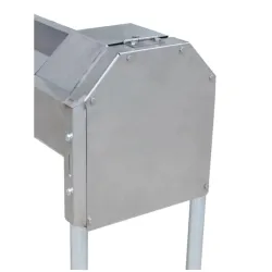 Capot de protection anti-morsure en inox RICO SUEVIA, présenté en vue de profil.