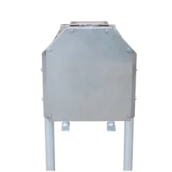 Capot de protection anti-morsure en inox RICO SUEVIA, présenté en vue de face.