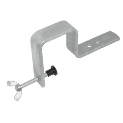 Etrier de fixation pour flotteur modèle 509 et sa vis de la marque Rico Suevia. Vu de profil