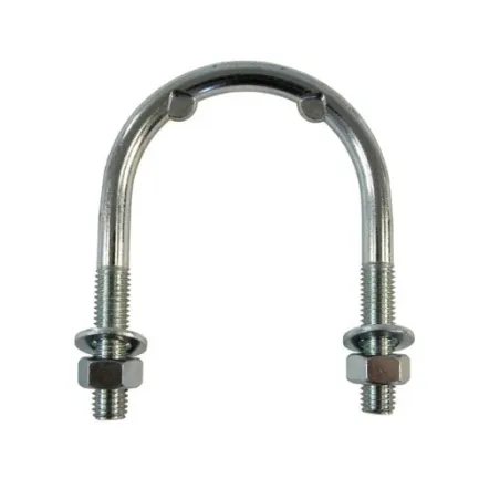 Etrier de fixation galva 21/2" soit 77 mm de la marque Rico Suevia, vu de face.