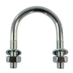 Etrier de fixation pour abreuvoir de dimension 1"-1 1/2" soit 34-38 mm, de la marque RicoSuevia. Vu de face