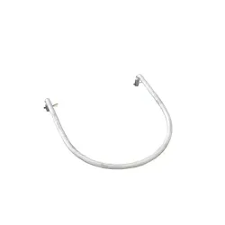 Porte-seau galvanisé pour les seaux de contenance 12L ou pour les mangeoires de 5L. Vu de profil et de la marque Rico Suevia.