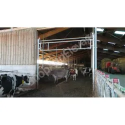 Barriere pour bovins : separation de logette relevable