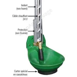 Abreuvoir antigel pour les veaux - Modèle 12P-HK-MS½ Rico Suevia