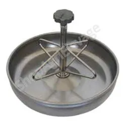 Assiette pour porcelets Modèle 290 en Inox - Abreuvement - Porcins